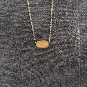 Kendra Scott Elisa Rose Gold Drusy Necklace